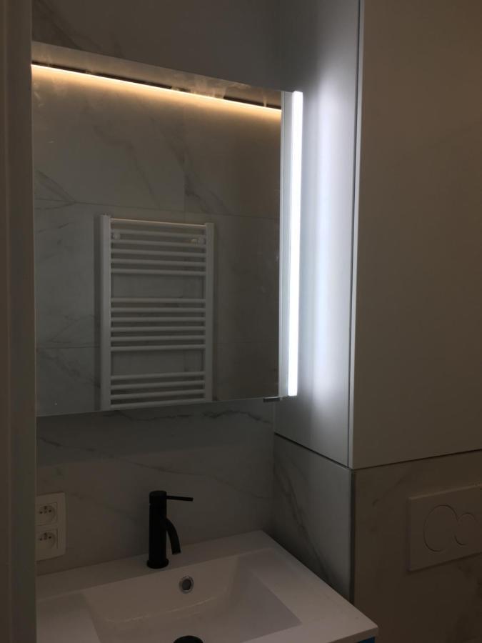 Studio 4 Pers Met Frontaal Zeezicht & Prive Zwembad Oostende 外观 照片